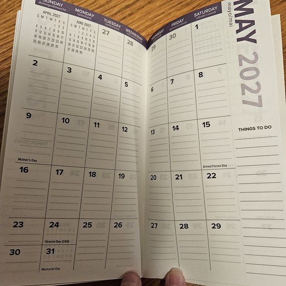 Striped Navy Weekly Planner - Multi-Color - Picture 3 of 6